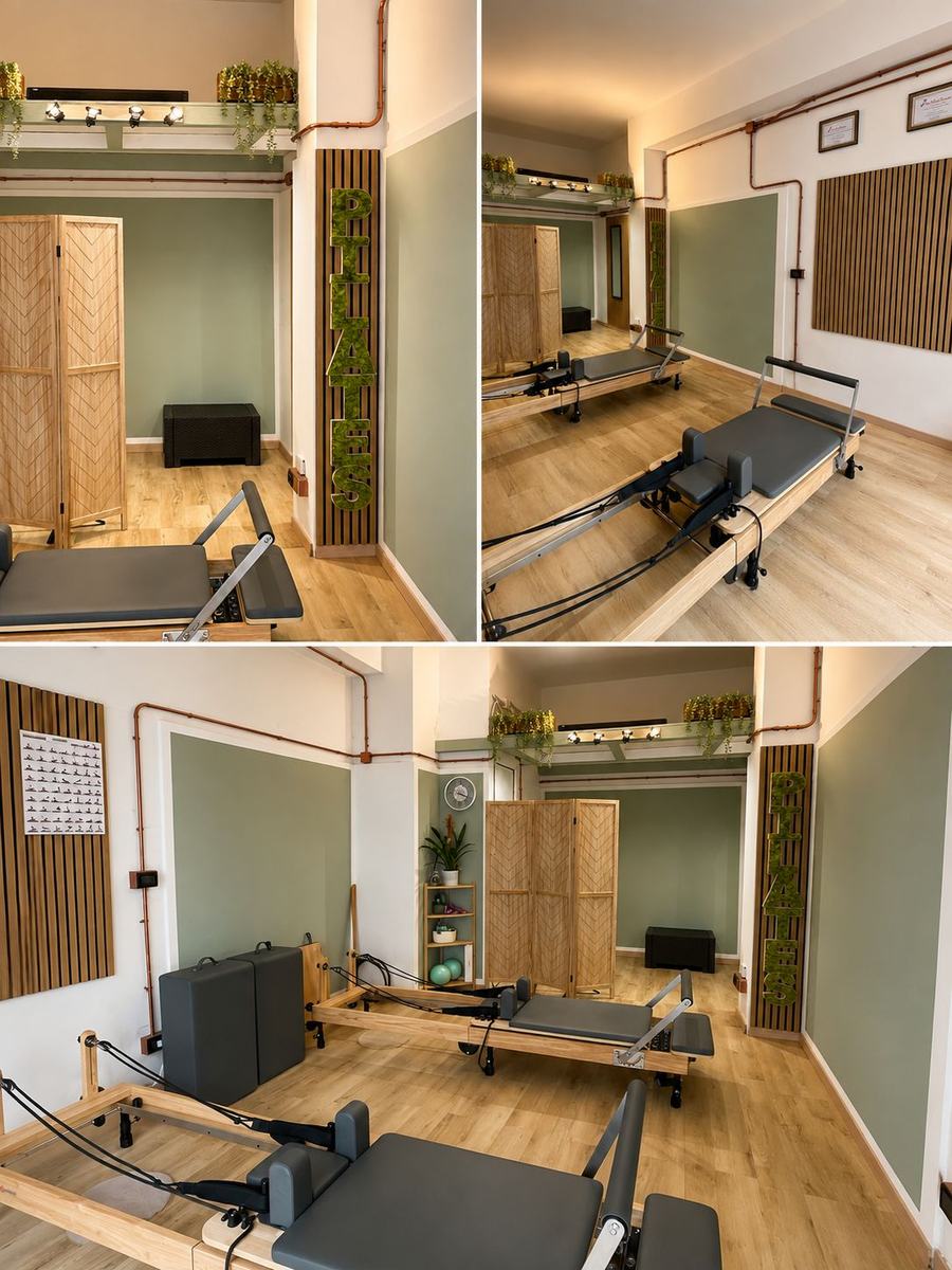 Interno dello studio di Pilates Reformer
